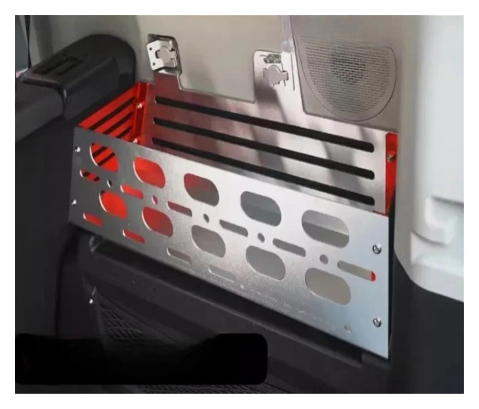 Kofferraumträger kompatibel for Chery JETOUR Traveller T2 2023–2024, Aufbewahrungsbox aus Aluminiumlegierung, Auto-Innenausstattung(Red Silver Right) von huangtaogr