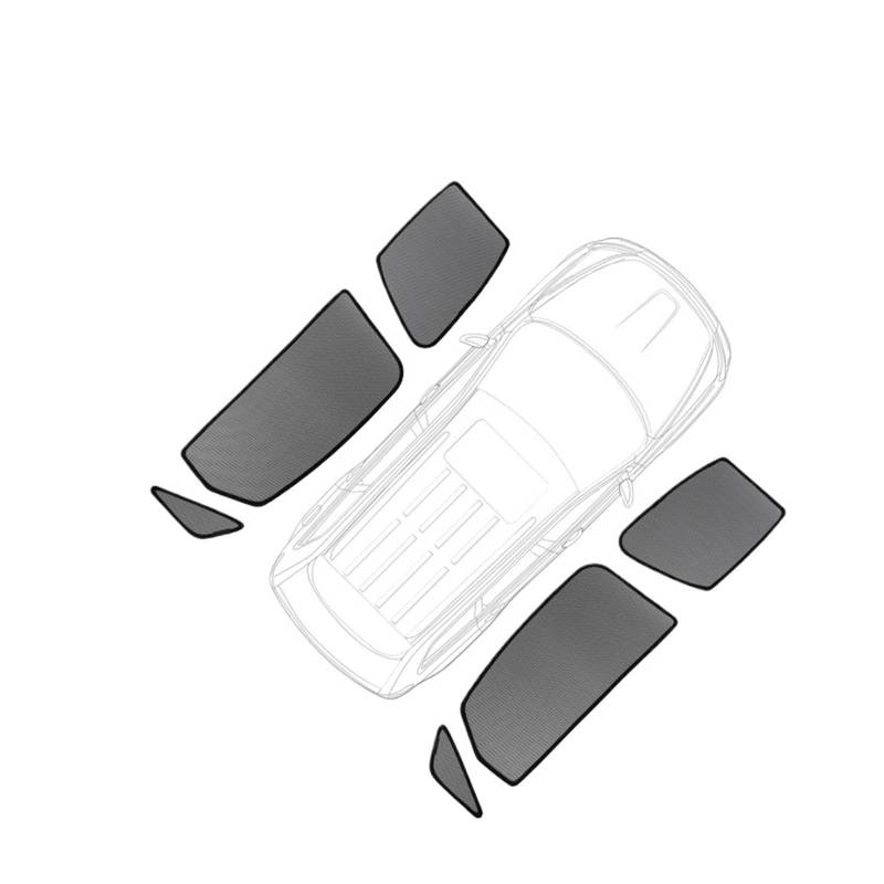 Kompatibel for Mazda CX-5 CX5 KF 2018-2023 2024 Auto-Sonnenschutz, magnetisch, for die Frontscheibe, Vorhang for die Rückseite des Fensters, Sonnenschutz, Visier(6PCS Side Windows) von huangtaogr