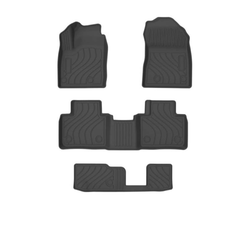 Kompatibel for Mitsubishi Outlander 2013–2023 7-Sitzer, Auto-Fußmatten, Allwetter-Fußmatten, geruchloses Pad, wasserdichte Matte, Innenzubehör(7-Seats 22-23 LHD) von huangtaogr