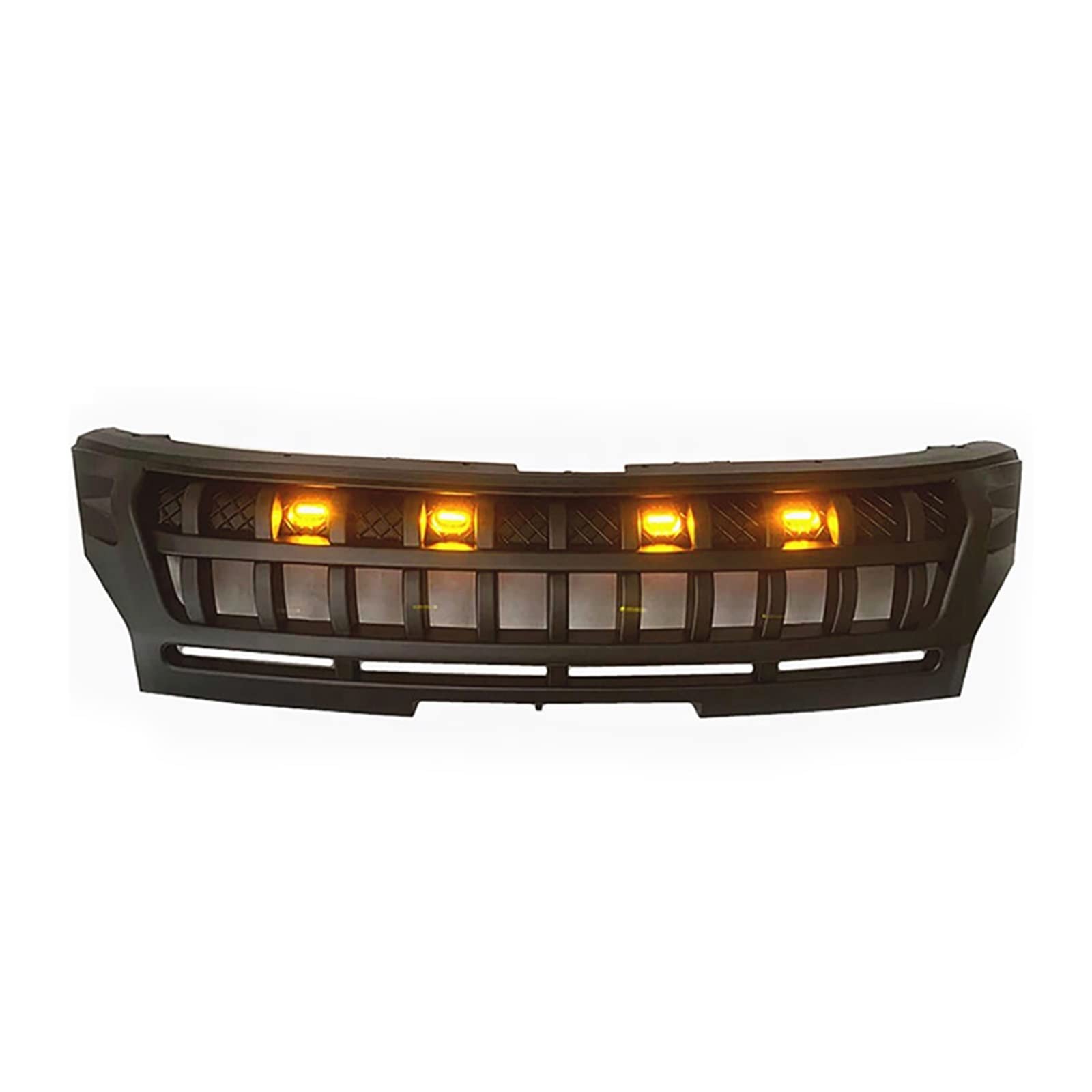 Kompatibel for Mitsubishi Triton L200 2019–2021, Front-Renngitter, Pickup, modifiziertes dekoratives Frontgitter mit LED-Auto-Stoßstangengrill von huangtaogr