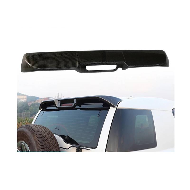 Kompatibel for Toyota FJ Cruiser ABS Spoiler Modifikation Feste Wind Spoiler Aussehen Dekoration FJ Schwanz Sport Spoiler Zubehör(Carbon Fiber 1) von huangtaogr