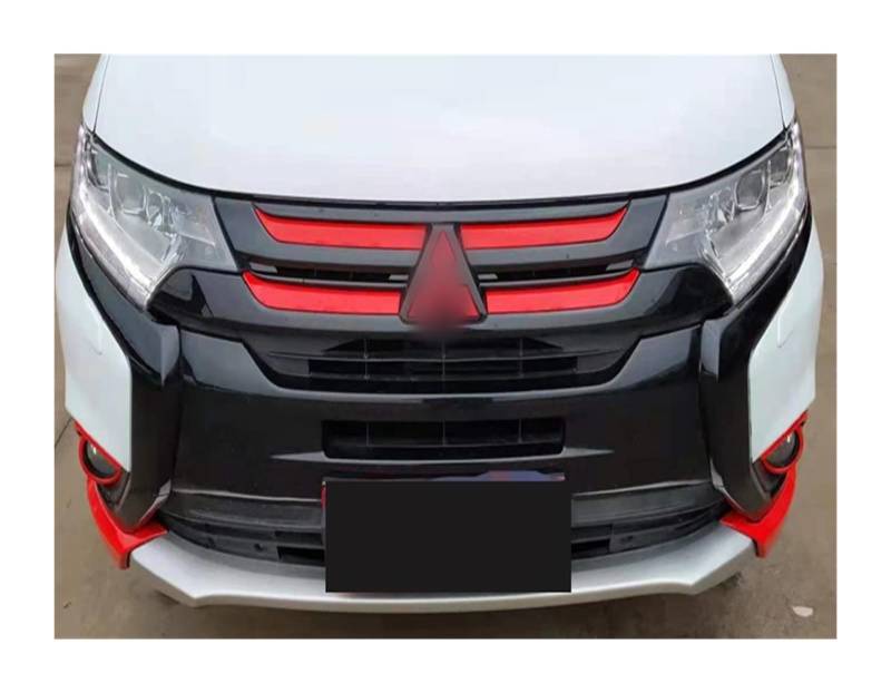 Kompatibel mit Mitsubishi Outlander 12016–2021, oberer Kühlergrill for die vordere Stoßstange.(Red 16-19) von huangtaogr