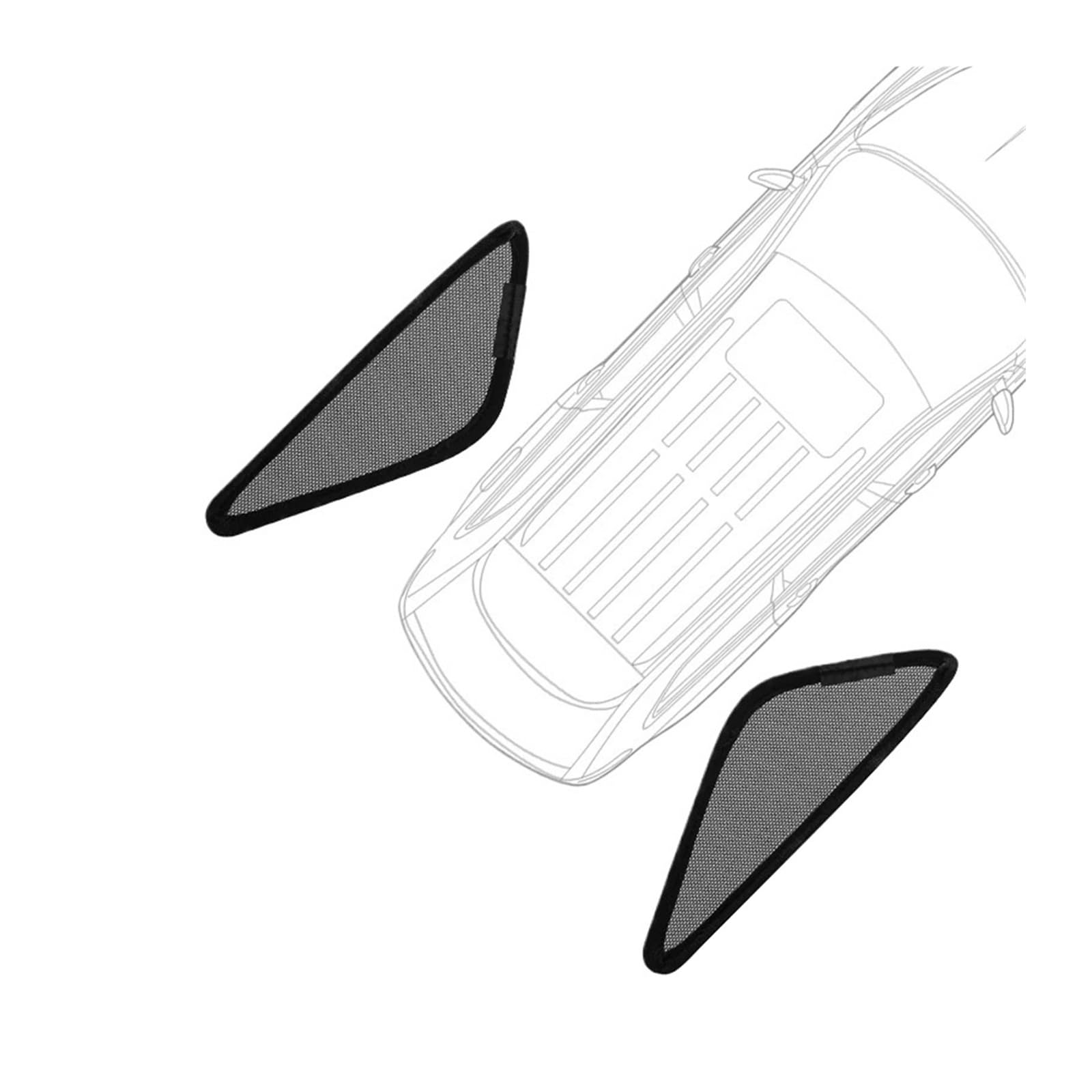 Kompatibel mit Suzuki SX4 S-Cross JY 2014-2021 S Cross Auto-Sonnenschutz, magnetisch, for die vordere Heckscheibe, Vorhang, Seitenfenster, Sonnenschutzvisier(Triangular Windows) von huangtaogr