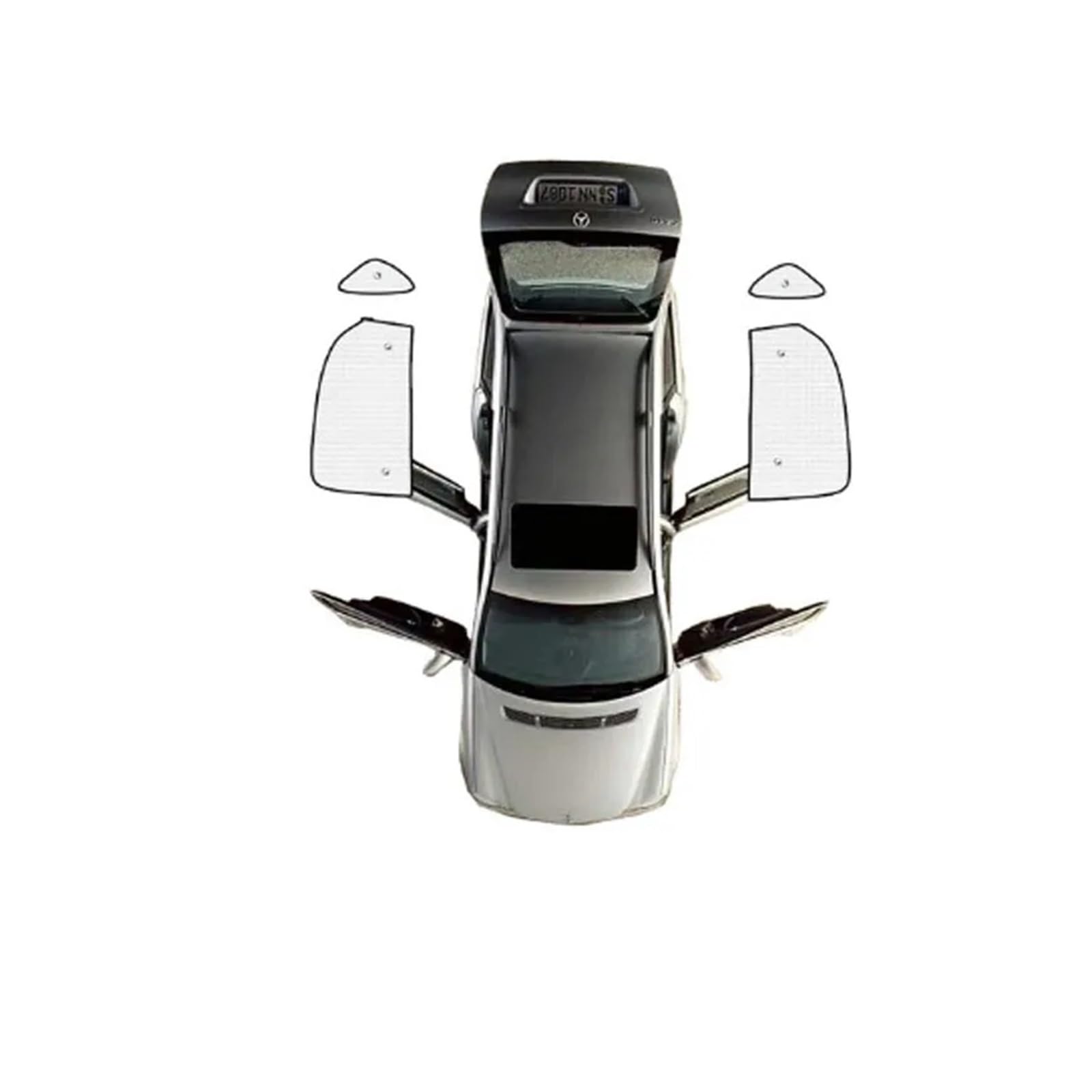 Vollständige Abdeckung Auto-Sonnenschutz Kompatibel for Lexus RX 350 270 2010 2011 2012 2013 2014 2015 Auto-Sonnenschutz Windschutzscheiben-Seitenfenster-Visierabdeckung(Rear Windows) von huangtaogr