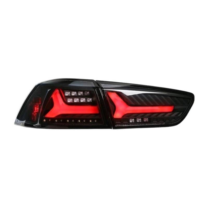 huangtaogr Auto-Stil, kompatibel mit Mitsubishi Lancer Rücklicht 2008-2012 Rücklicht DRL + dynamischer Blinker + Rücklicht + Bremslicht von huangtaogr