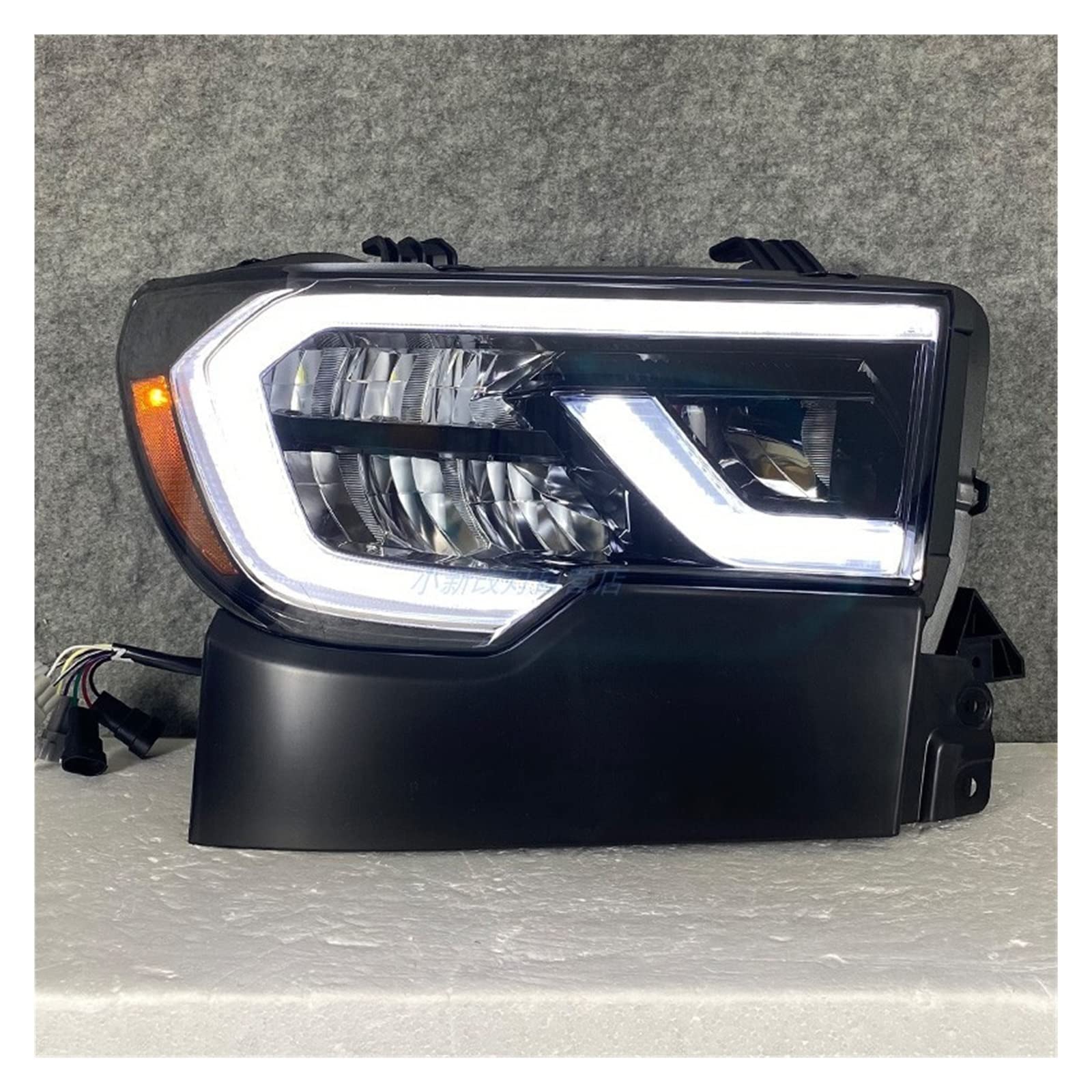 huangtaogr Auto-Stirnlampe, kompatibel mit Tundra 2007-2013 Halogenlampe, kompletter Scheinwerfer für Sequoia 2008-2018 mit sequentieller Anzeige Vlan (2007-2013 Tundra) von huangtaogr