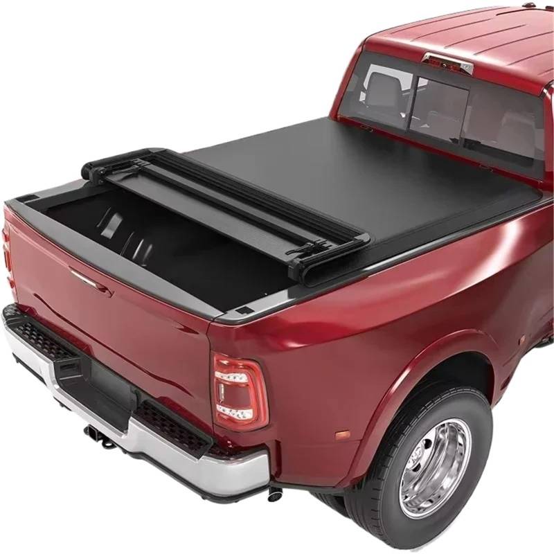 wasserdichte PVC Factory 4x4 weiche, vierfach gefaltete Pickup-Truck-Ladefläche for alle Pickups, Tonneau-Abdeckungen von huangtaogr