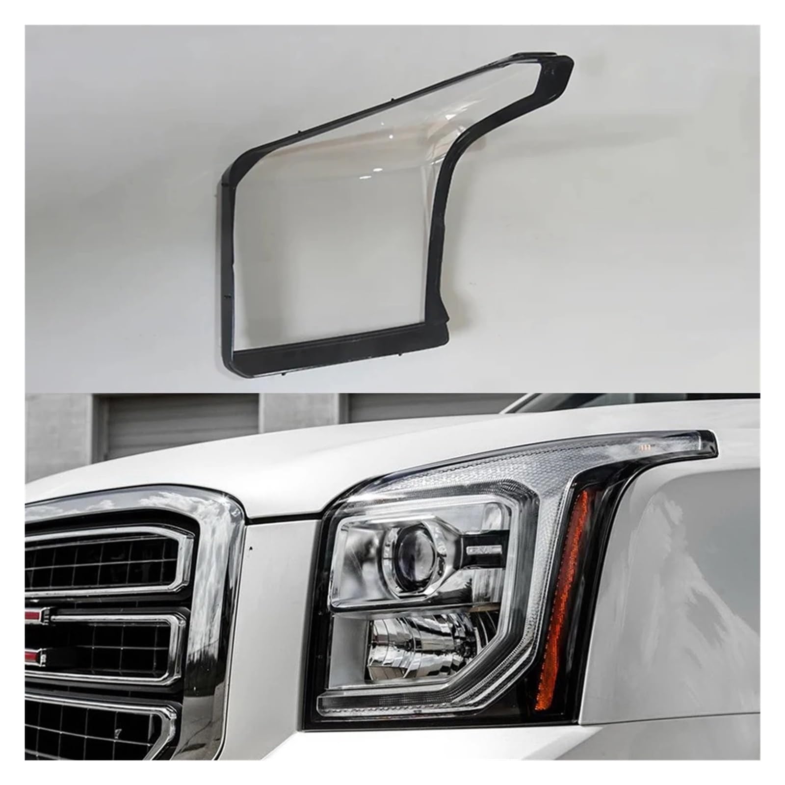 Autoscheinwerfer-Abdeckung, Auto-Scheinwerfer-Lampenschirm, Lampenabdeckung, Scheinwerfer-Lichtlinse, Schale, kompatibel mit GMC Yukon 2015 2016 2017 2018 2019 2020(Left) von hutianbrt