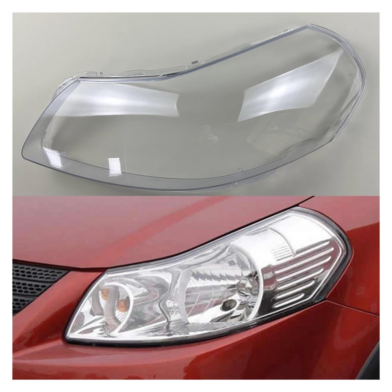 Kompatibel for Suzuki Tianyu SX4 2006–2016, transparente Scheinwerferabdeckung, Scheinwerfer-Shell-Objektiv, ersetzt den Original-Lampenschirm.(1PCS Left Side) von hutianbrt