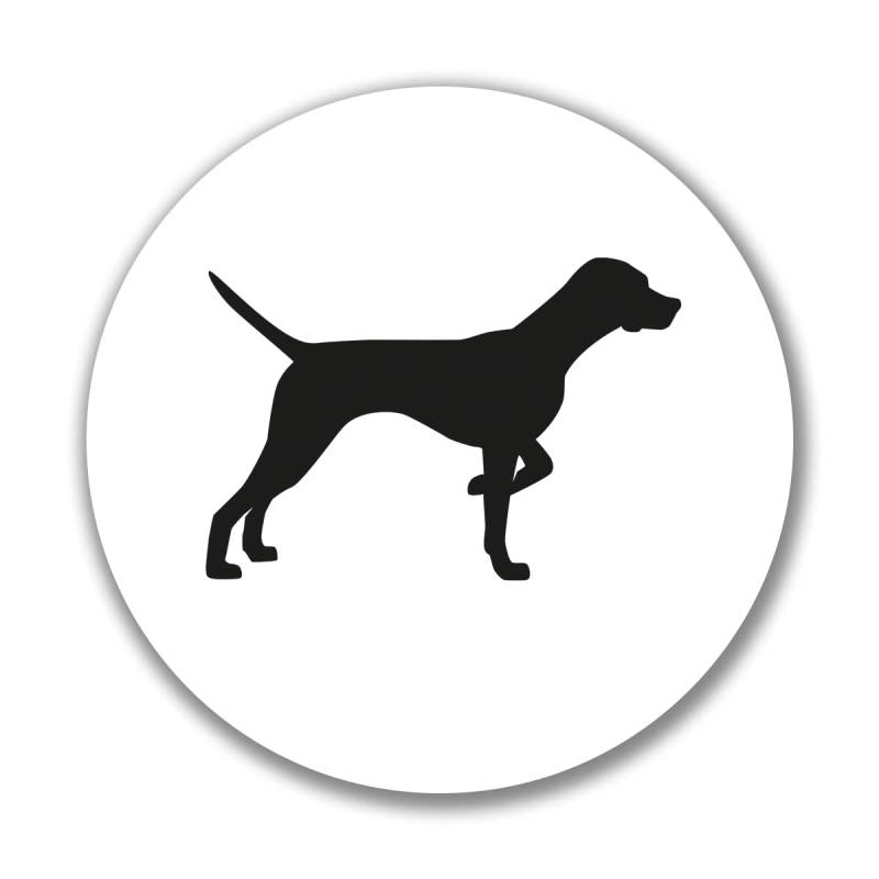 huuraa Aufkleber English Pointer Silhouette Sticker Größe 10cm mit Motiv für Hundefreunde Geschenk Idee für Freunde und Familie von huuraa