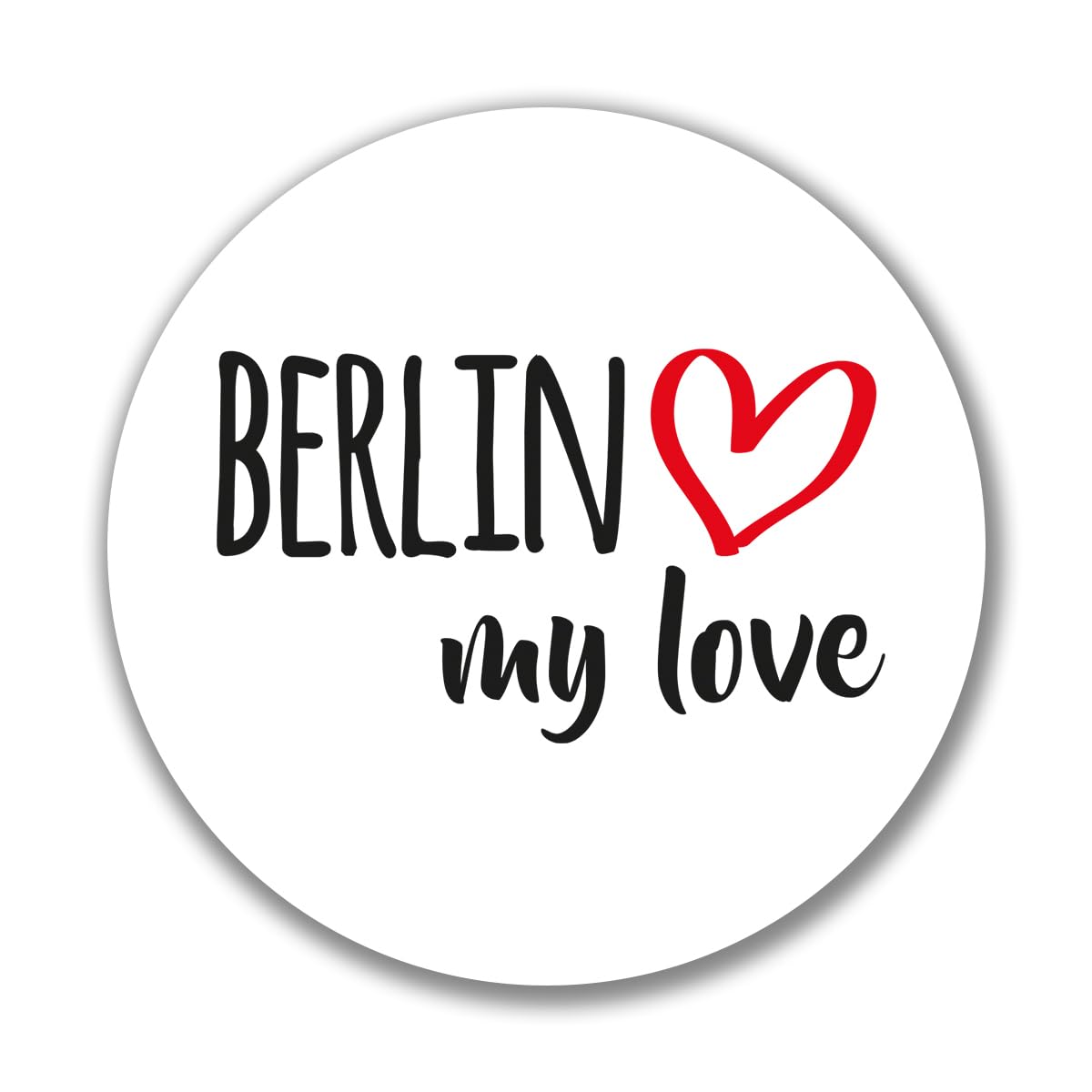 huuraa Aufkleber Berlin My Love Sticker Größe 10cm für alle Fans von Berlin Deutschland Geschenk Idee für Freunde und Familie von huuraa