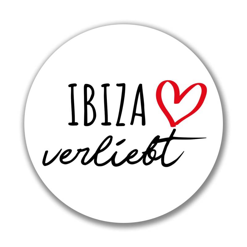 Huuraa Aufkleber Ibiza verliebt Geschenk Sticker 10cm Ibiza Geschenkidee von Huuraa