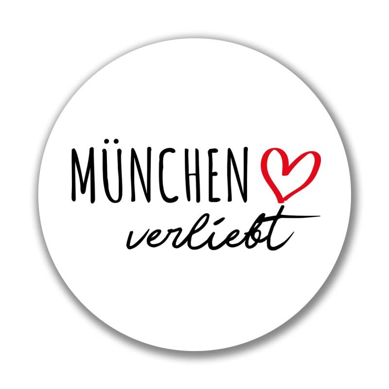 Huuraa Aufkleber München verliebt Geschenk Sticker 10cm München Geschenkidee von Huuraa