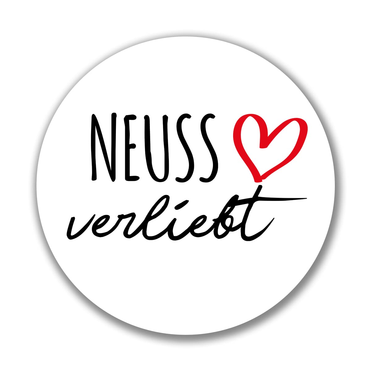 huuraa Aufkleber Neuss verliebt Sticker 10cm mit Namen deiner lieblings Stadt Geschenk Idee für Freunde und Familie von huuraa