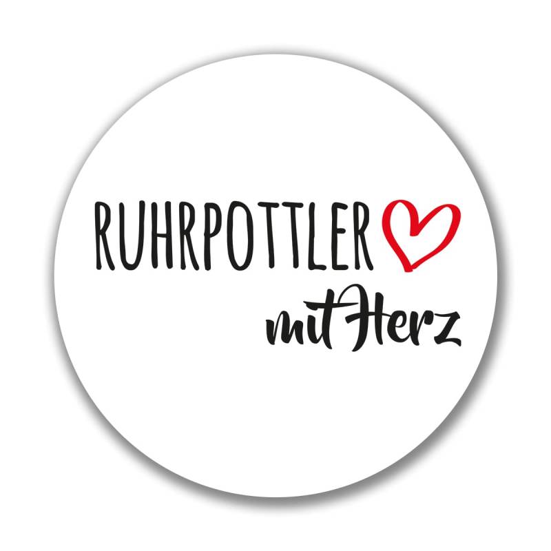 Huuraa Aufkleber Ruhrpottler mit Herz Geschenk Sticker 10cm Ruhrpottler Geschenkidee von Huuraa