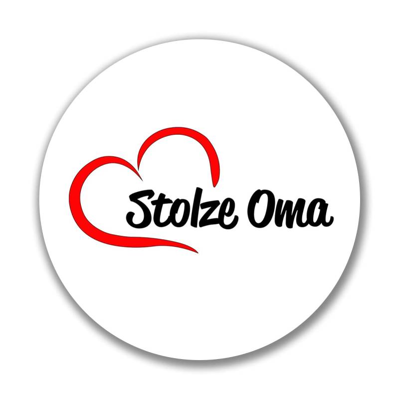 huuraa Aufkleber Stolze Oma Herz Sticker 10cm mit Motiv für Deine lieblings Menschen Geschenk Idee für Freunde und Familie von huuraa