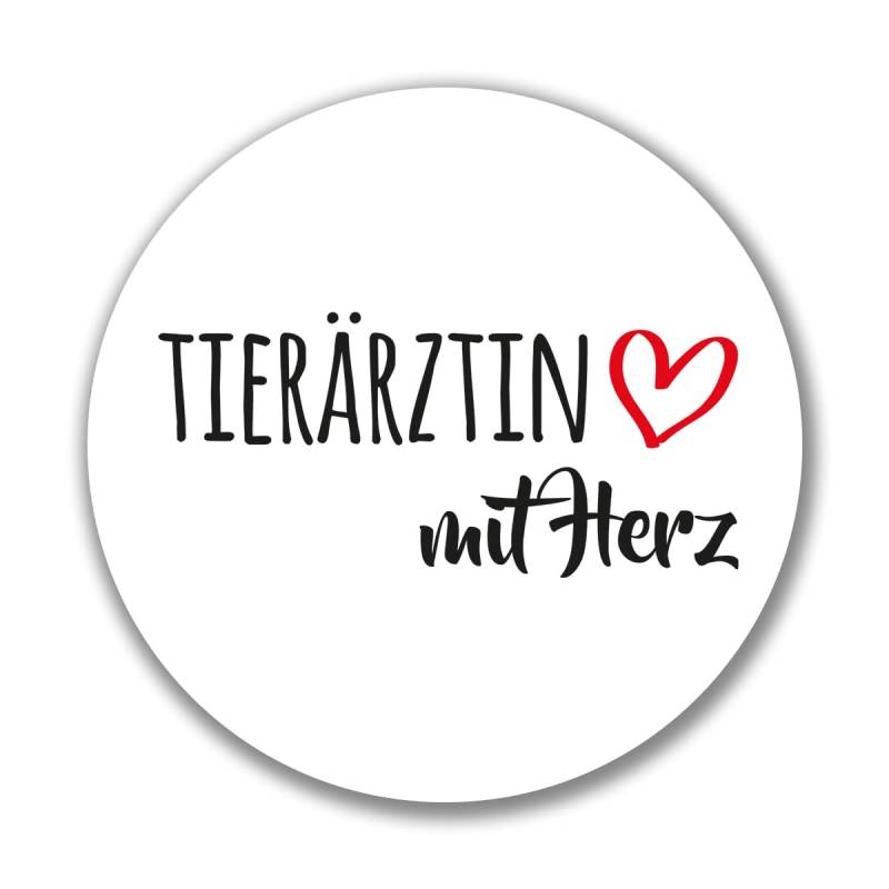 huuraa Aufkleber Tierärztin mit Herz Sticker 10cm mit Motiv für die tollsten Menschen Geschenk Idee für Freunde und Familie von huuraa