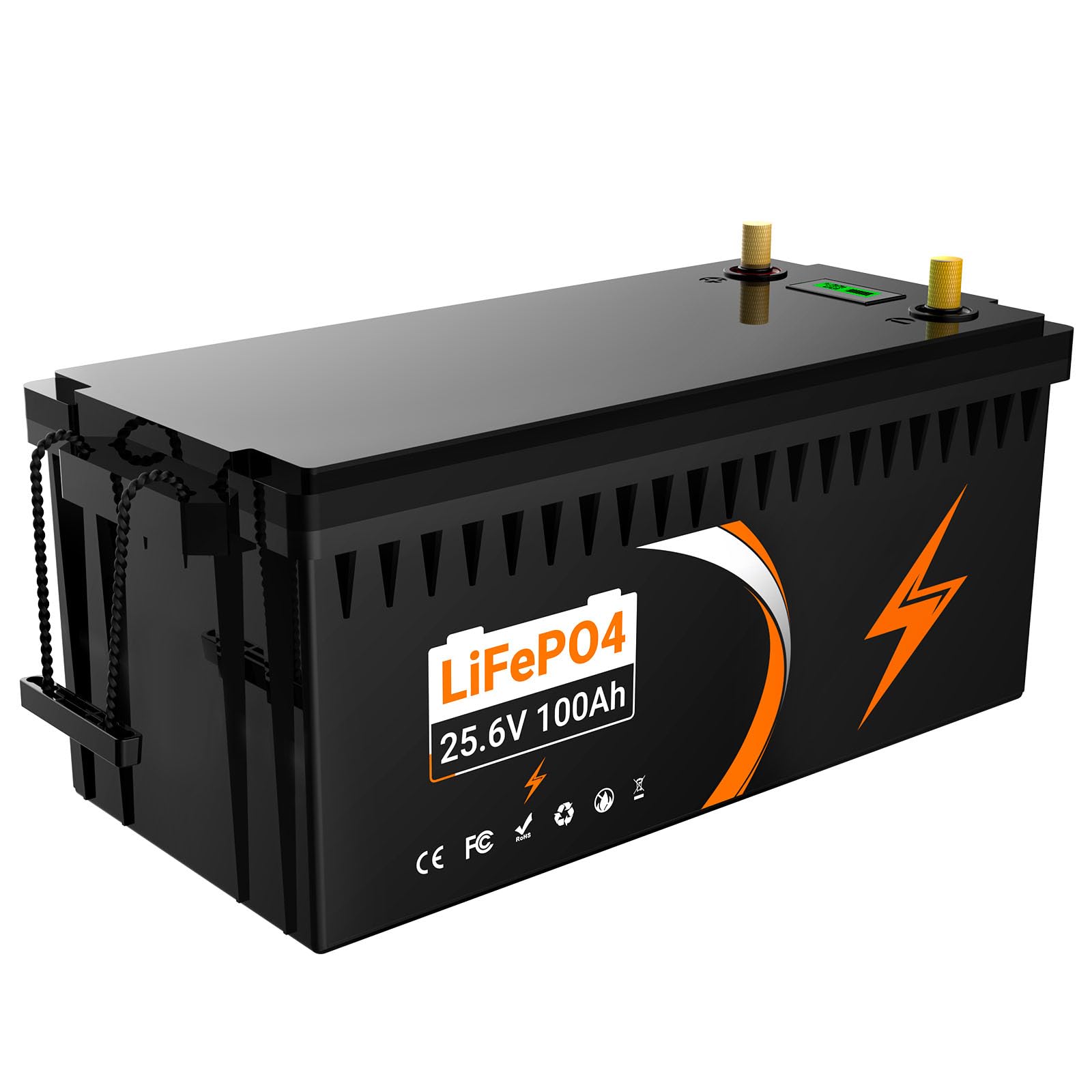 24V 100Ah Batería LifePo4 de con protección BMS de 100AMáx. 2560W mit Tieftemperaturschutz von hxrfoak