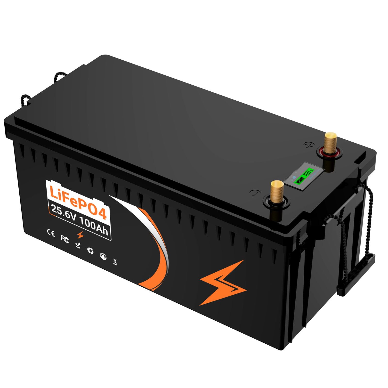 24V 100Ah LiFePO4 Batterie, 100A BMS, 4000-15000 Zyklen Deep Cycle Lithium Akku für Blei-Säure Batterien für Wohnwagen, Camping, Solar Home Systeme, Boote von hxrfoak