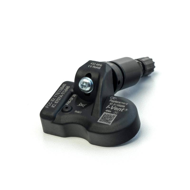 RDKS/TPMS – Reifendrucksensoren passend für: Jeep Grand Cherokee IV - Typ WK / WK2 - (Bauzeitraum von 05/2010 bis 03/2016) - Metallventil Schwarz - OE-Nummer: 56029398AB - 1 Sensor mit Ventil von i-vent