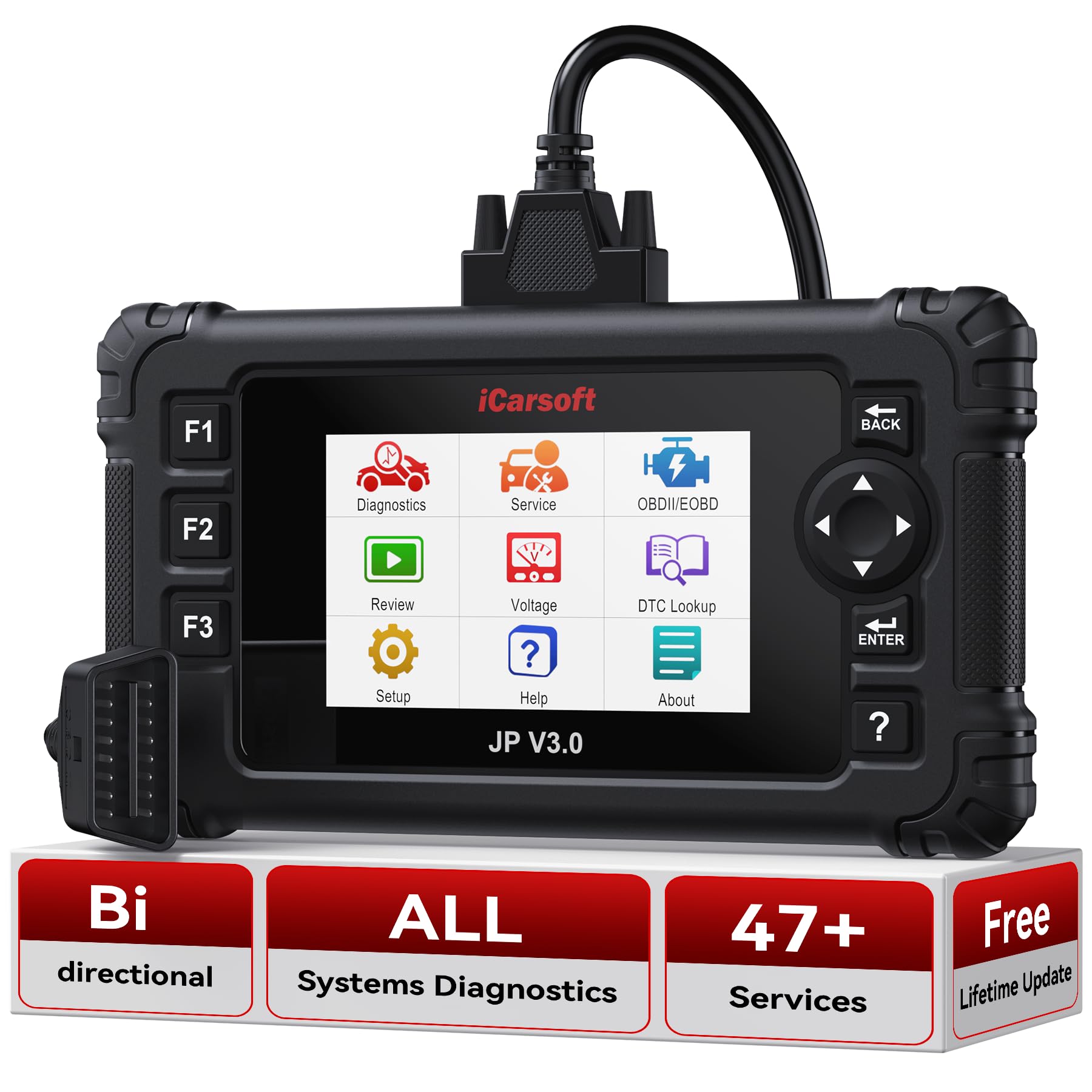 iCarsoft BMII kompatibel mit BMW & Mini Smart Diagnostic Scanner Tool SRS ABS Bremse Motor Reset EBP SAS DPF von iCarsoft