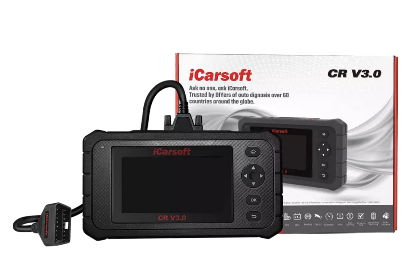 iCarsoft CR V3.0 – Diagnosekoffer für mehrere Marken – Auto-Diagnosewerkzeug Pro Touchscreen von iCarSoft