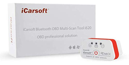 iCarsoft i620 - Bluetooth Diagnose für Android, weiß rot von iCarsoft