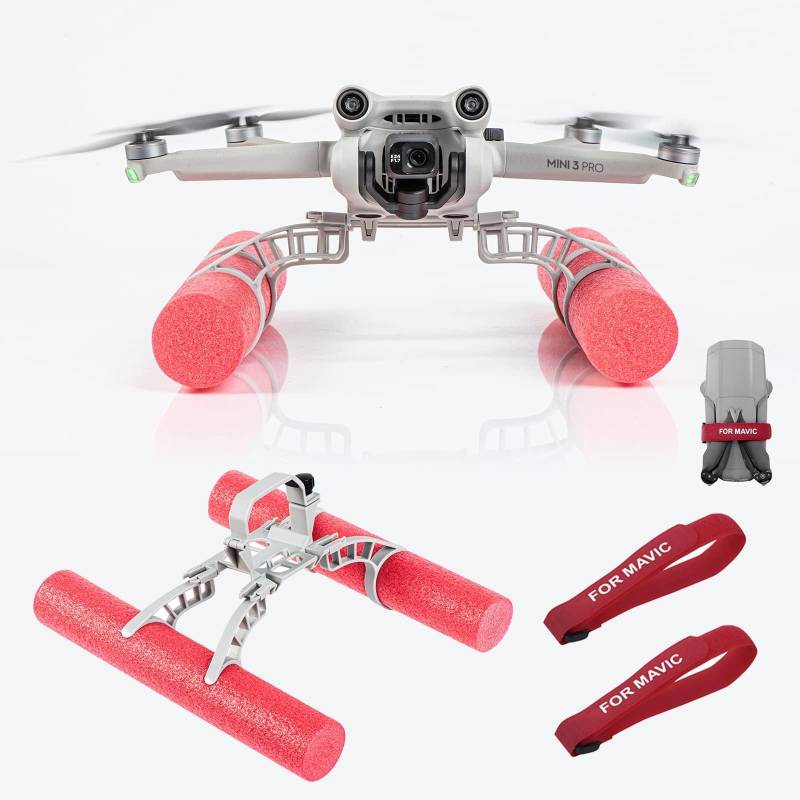 iEago RC Mini 3 Pro Landefüße Wasserfahrwerk Float Rod Combo Water Landing Gear mit Nylon Propellerschutz Stabilisator für DJI Mini 3 Pro Zubehör von iEago RC