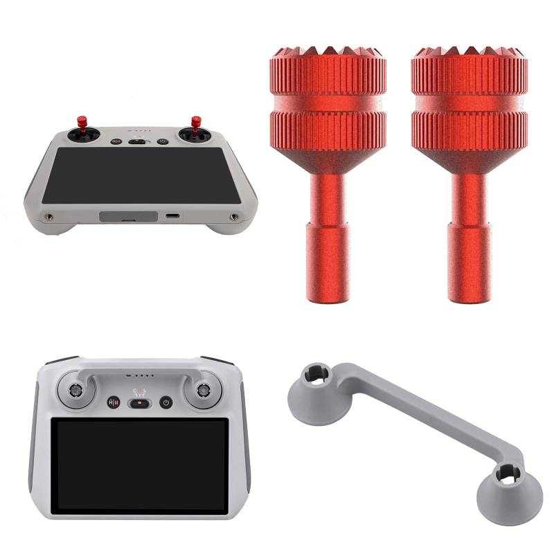 iEago RC Steuerknüppel und Joystick Schutz für DJI RC 2/RC(für DJI Mini 4 Pro/Mini 3 Pro/Air 3/Mini 3/Mavic 3 Pro/Mavic 3 Classic) Anti-Rutsch Thumb Rocker Daumen Stick Abdeckungshalter von iEago RC