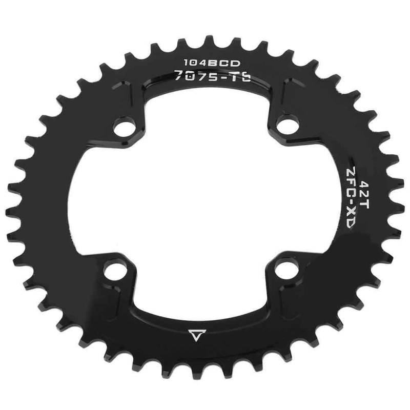 iFCOW BCD 104mm 42 Zähne Schmal und Breit Fahrrad Kettenblatt für Shimano AM/XC Kurbelgarnitur von iFCOW