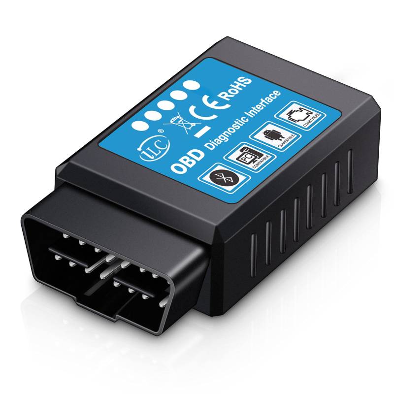 iLC OBD2 Bluetooth Diagnosegerät Scanner Code Leser für Android Windows, Auto Diagnosegerät OBD Adapter für Android & Windows Geräte (Nicht FÜR Apple iPhone iPad) von iLC