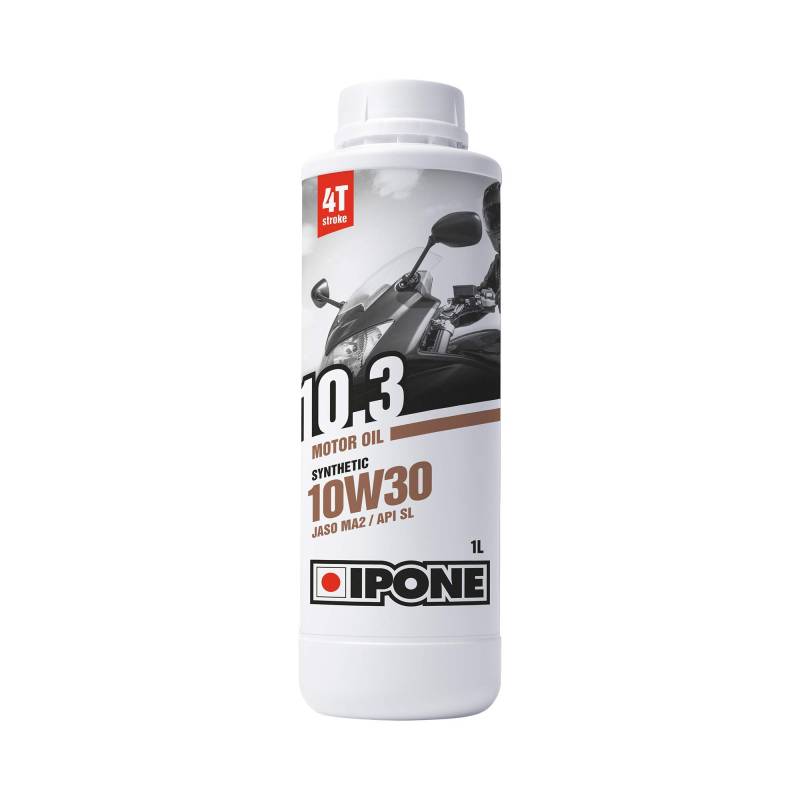 IPONE - 4-Takt-Motorradöl 10W30 10.3-1 Liter - Halbsynthetisch - Schutz des Motors - Optimale Schmierung von IPONE