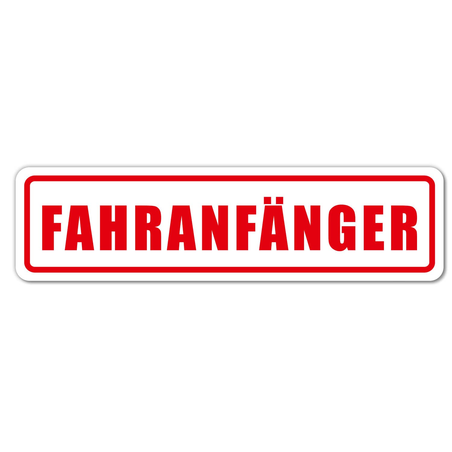 iSecur Fahranfänger Aufkleber Auto Sticker I 30 x 8 cm I Selbstklebende Folie I Fahrzeug Zubehör I wetterfest abwischbar waschanlagengeeignet I kfz707 von iSecur