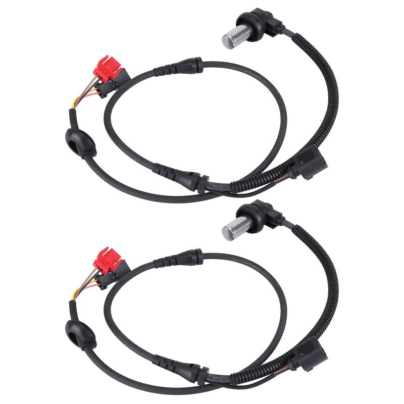 2pcs 8D0927803D ABS Sensor vorne Links und rechts Kompatibel für Passat 3BG 3B A4 (8D,B5) von Bj.1999, (3B+3BG) Bj.05 3B2 3B3 3B5 3B6 1994-2005 B5 3U 3B ABS Sensor mit Klemmhülsen 8D0927803C von iSpchen