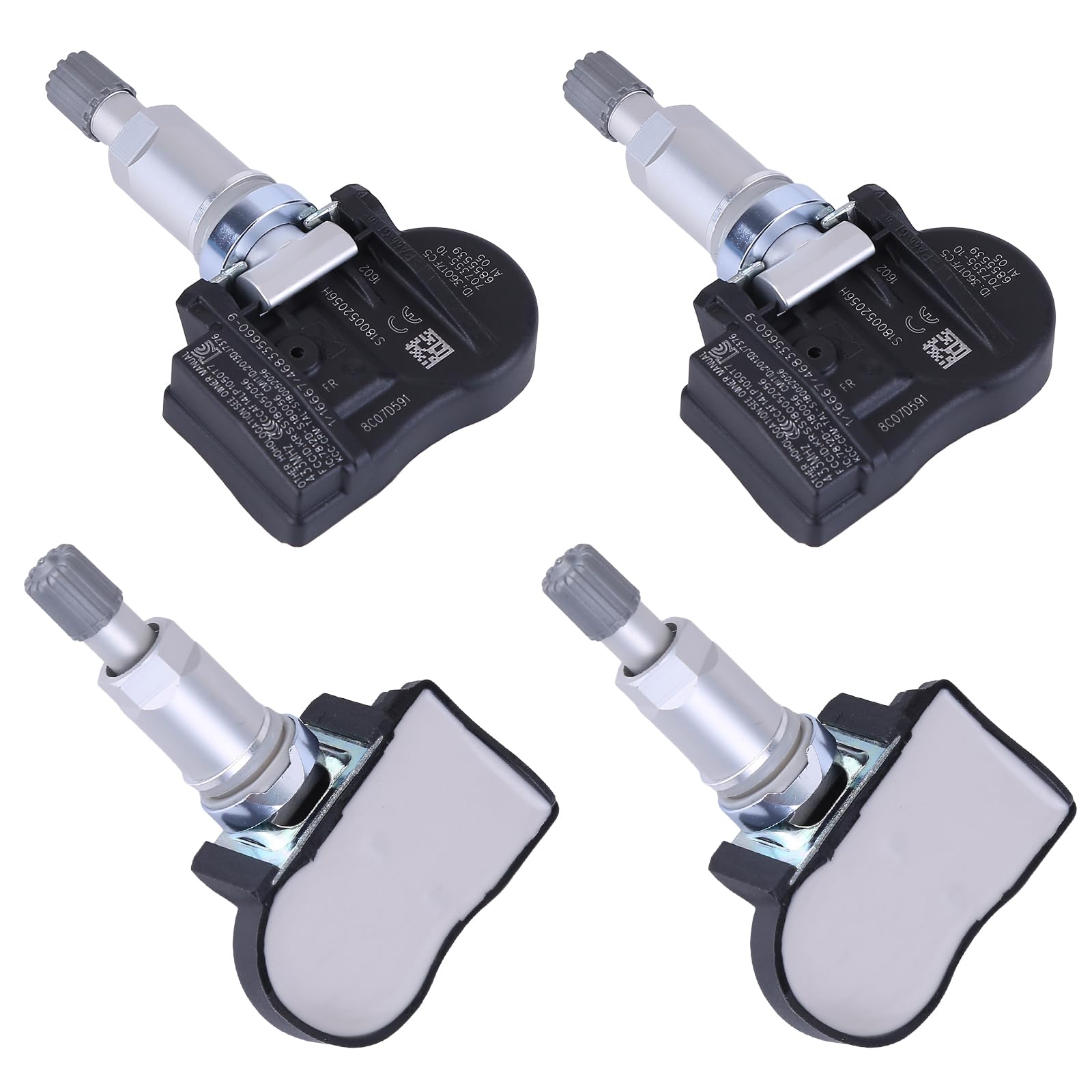 4 Stück 36106881890 Reifendrucksensor TPMS Kompatibel für 3er F30 F31 4er X1 F48 M3 F80 RDCI RDK RDKS Reifendrucksensor mit 433 MHz 36106856209 36106855539 Reifendrucküberwachungssystem von iSpchen