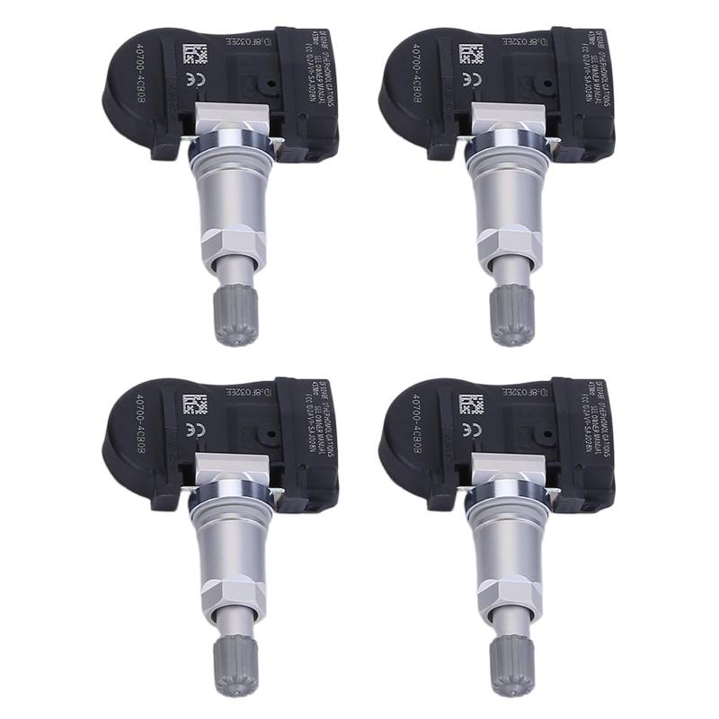 4PCS TPMS Reifendrucksensor Vorne Hinten 407004CB0B Kompatibel für QX50 II NV200 Nis-san X-Trail Re-n-ault Meg*ane 4 1.3 1.6 TCe 140 RDKS Sensor Reifendruckkontrollsystem 407004CB0A 407704CB1B von iSpchen