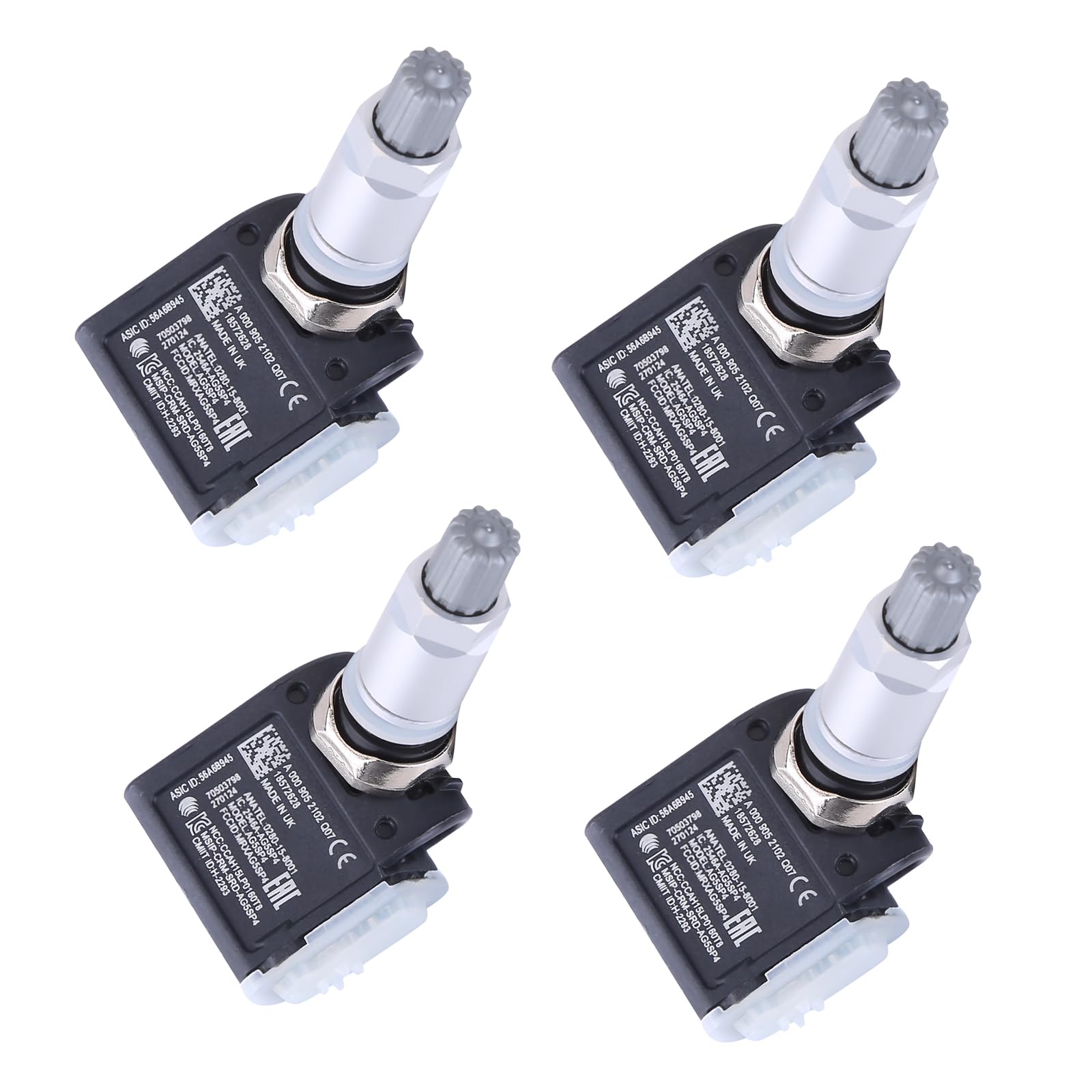 4pcs A00009058708 Reifendrucksensoren A000009052102 Reifendruckkontrolle Reifendruckkontrollsystem A4709057800 Reifendrucksensoren A00009052202 Kompatibel Merc*edes Be*nz W213/S213/C238/A238 von iSpchen