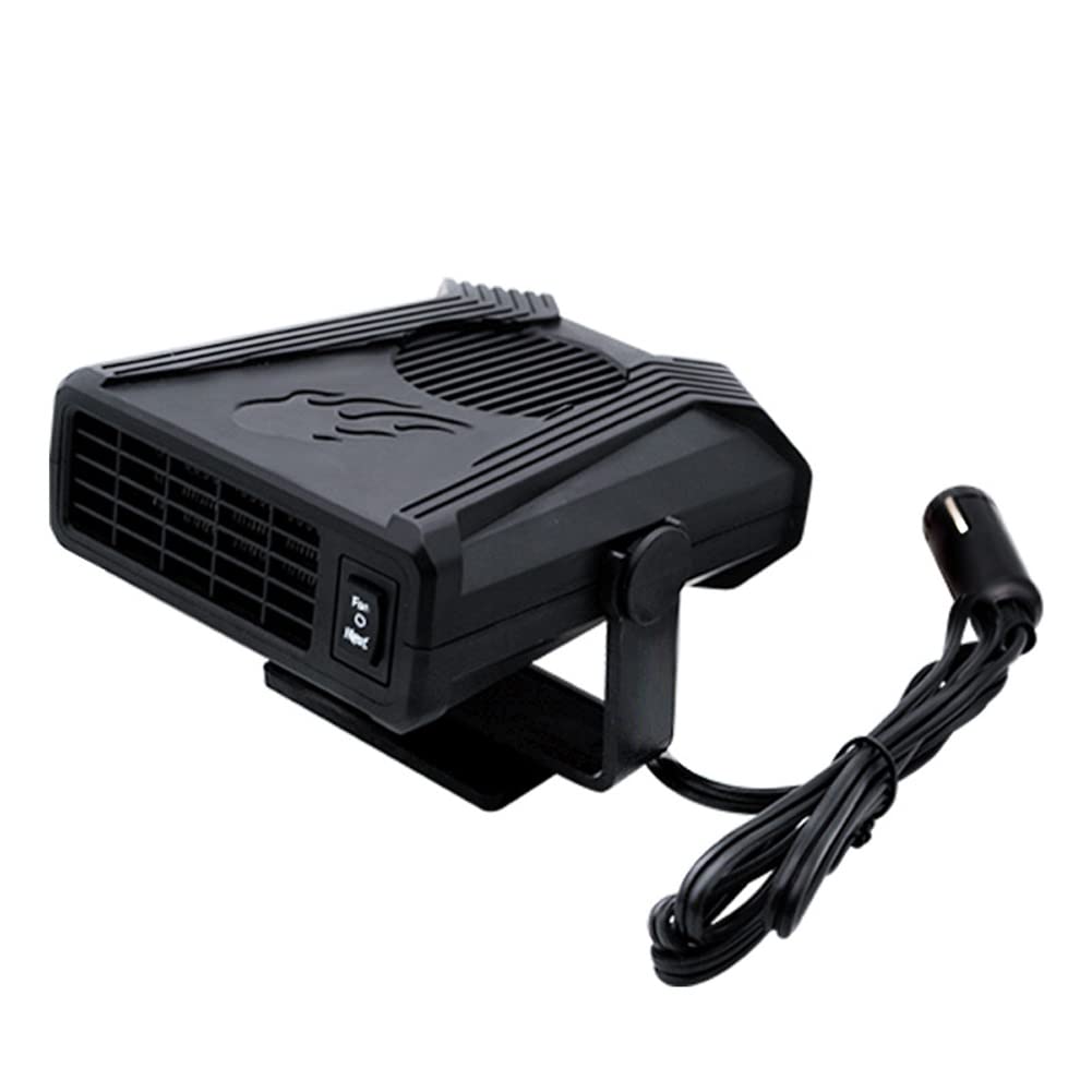 iSpchen 150W Heizung Auto 12V tragbare Heizlüfter 2 in 1 Autoheizung/Lüfter Winter Wärmer Schnelle Heizung Windschutzscheiben Entfroster Defroster Defogger Demister mit Zigarettenanzünder von iSpchen