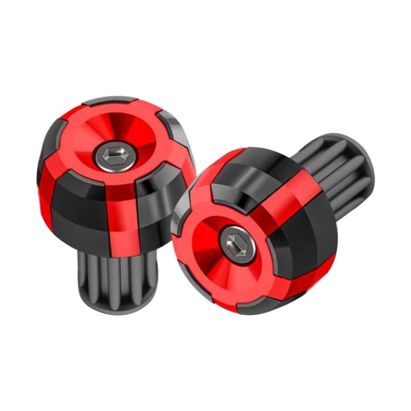 iSpchen 2 Stück Motorrad Lenkerstopfen Rennrad Lenkerendstopfen Aluminium Fahrrad Lenkerendkappen Lenkerkappen Griff Stopfen Endstopfen Endkappen Bar End Plugs für Fahrrad/Mtb/Rennrad/BMX von iSpchen