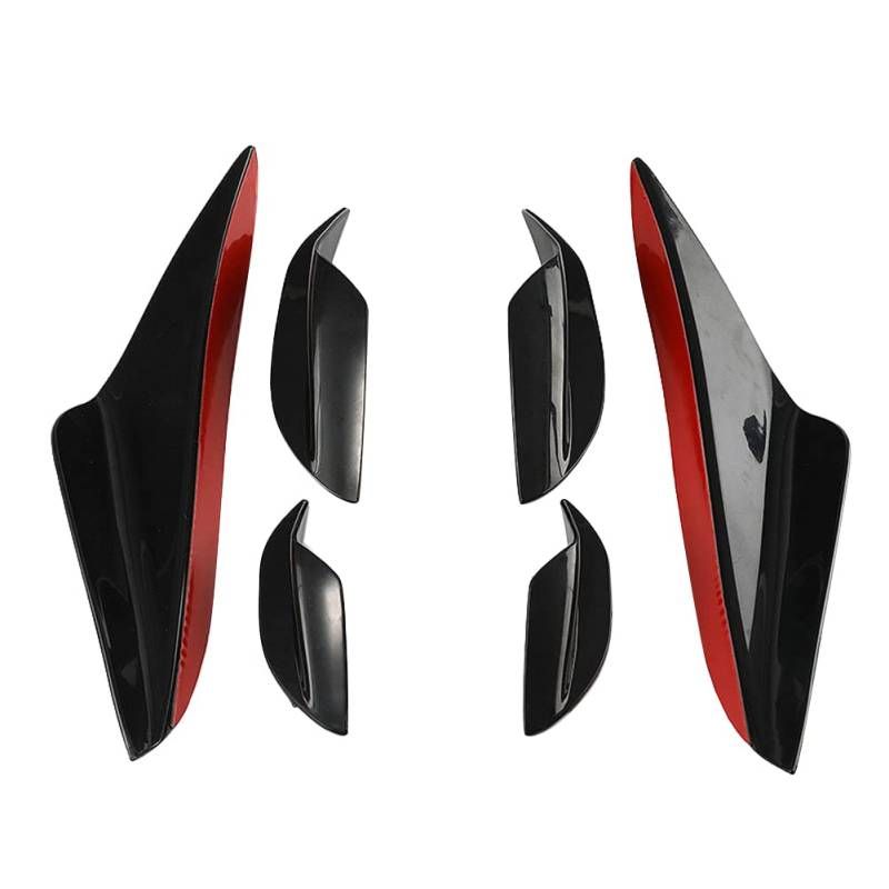 iSpchen 6 stücke Auto Frontstoßstange Spoiler Splitter Diffusor Universal Stoßstangen Abweiser Canards Lippe Kit Auto Karosserie Dekoration modifikations zubehör Kompatibel für 3er E92 E93 E90 M3 von iSpchen