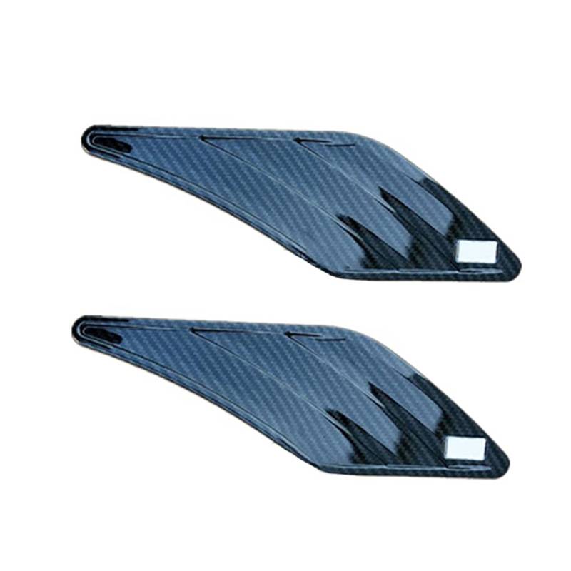 iSpchen Auto Lufteinlass Aufkleber Seiten Vent Aufkleber Dekoration Trim Cover Abdeckung ABS Seite Entlüftungs Kotflügel Motorhaube Dekorative Aufkleber für A3 A4L A5 A6L A7 Q3 Q5 von iSpchen