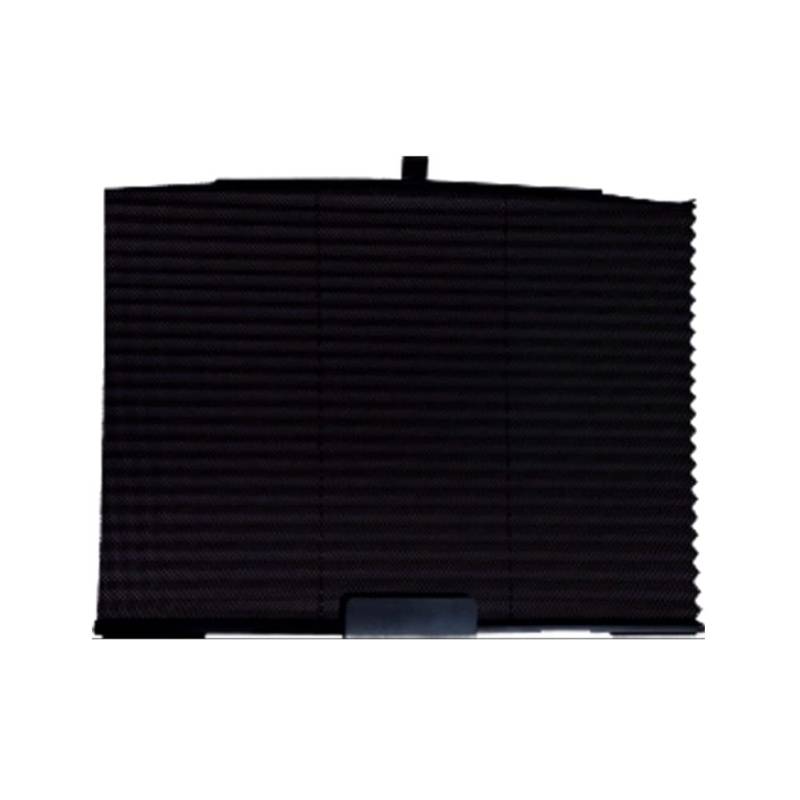 iSpchen Auto Seitenfenster Sonnenschutz einziehbarer Fenster Vorhang Auto Baby Kinder Haustiere zusammenklappbar Sonnenschutzrollo Seitenscheibe UV Blend Schutz Hitzeschutz,Schwarz 57cmx60cm von iSpchen