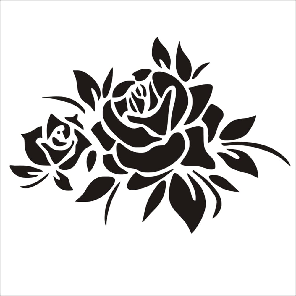 iSpchen Autoaufkleber 3D Rose Blume Aufkleber Auto Tuning Personalisierte Aufkleber Reflektierende Motorhaube Körper Stoßstangen Anti-Kratz Aufkleber Wandtattoo Kühlschrank Dekoration Aufkleber von iSpchen