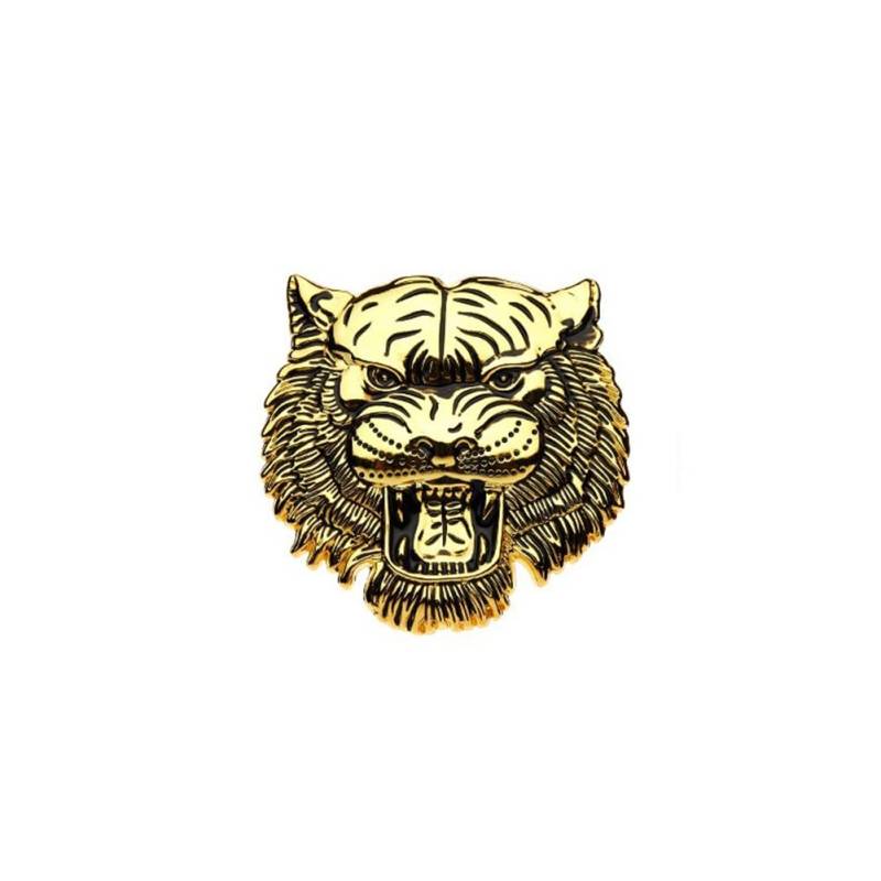 iSpchen Autoaufkleber Metall 3D-Stereo Tiger Realistisch Aufkleber Tier Emblem Sticker Selbstklebend Abzeichen Körper Fenster Aufkleber Auto Styling Dekoration Aufkleber,Gold von iSpchen