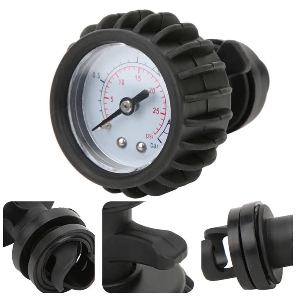 iSpchen Kajak Barometer 30PSI Luftdruckmesser Schlauchboot Manometer Luftdruckmesser SUP Pumpe Luftdruckprüfer für aufblasbare Boot Kajak Surfbrett SUP Schlauchboot Zubehör von iSpchen