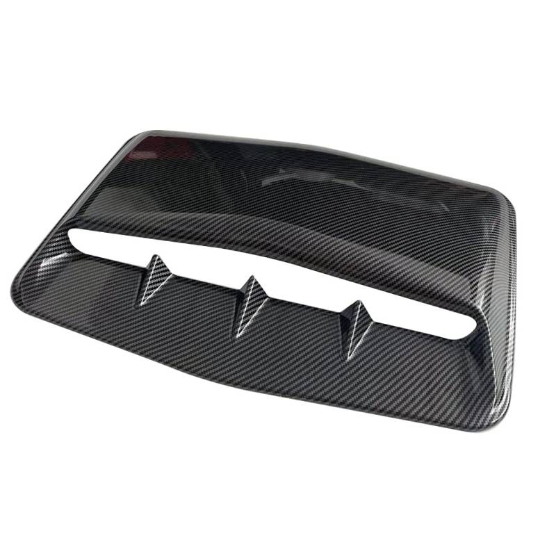 iSpchen Motorhauben Lufteinlass Schaufel Luftstrom Ansaugdeckel Motorhaube Scoop Vent Abdeckung Bonnet Vent Hood Cover Universal Lufthutze für Auto Lufteinlässe Außen Dekoration Aufkleber,Kohlefaser von iSpchen