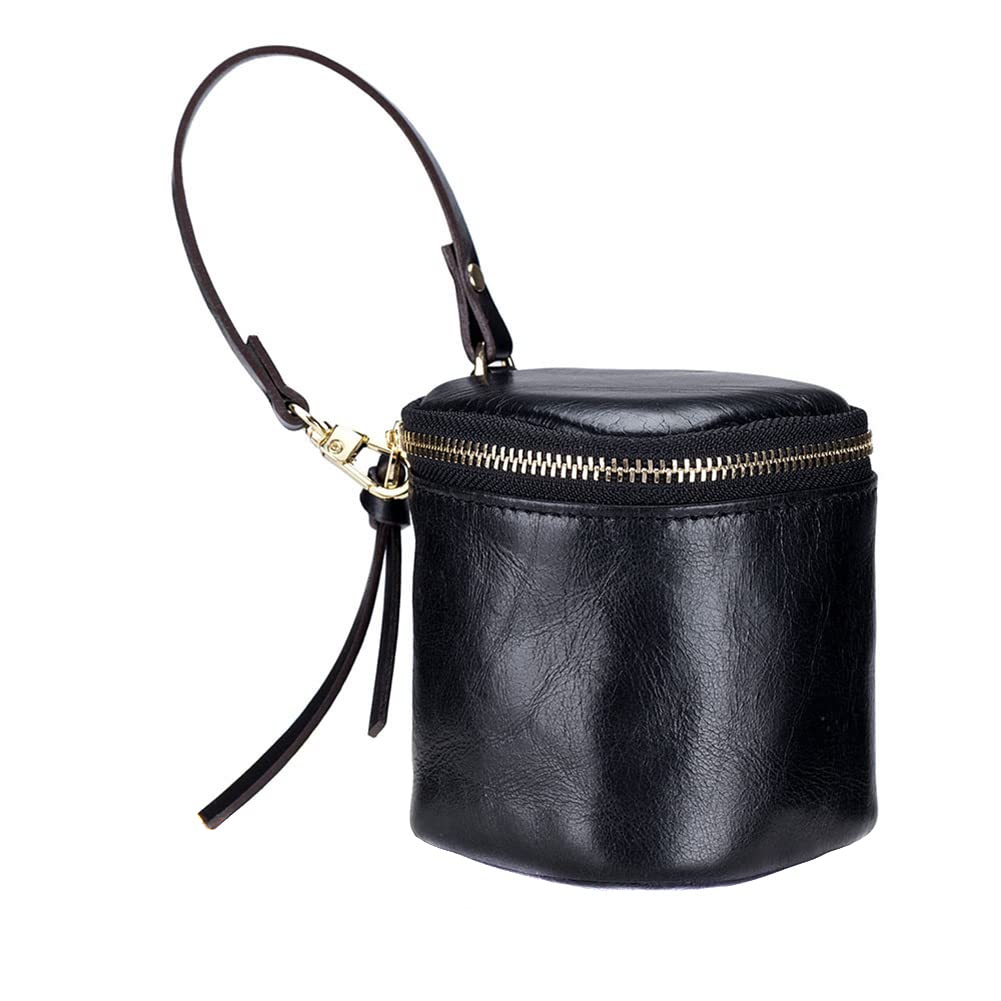 iSpchen Schlüsseletui Vintage Leder Schlüsseltasche Personalisiert Geldbörse Damen Handtasche Pouch Kleingeldbörse Frauen Kosmetiktasche Münzbörse für Schlüsseln,Münzen,Kopfhörern,Lippenstift von iSpchen