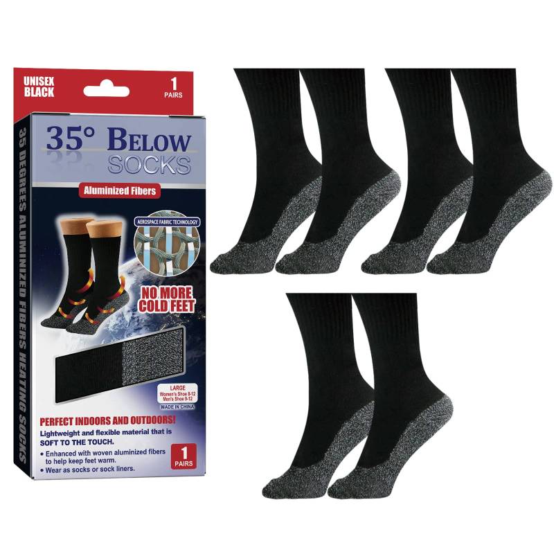 iSpchen Selbsterhitzende Socken Winter Warme Beheizte Socken Frostschutz Wintersocken Thermosocken Herren Damen Thermo Socken Heizsocken für Männer/Frauen Fußwärmer Dicke Socken von iSpchen