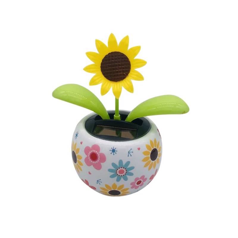 iSpchen Solarbetriebene Wackelfigur Blume Dekoration Solarblume Wackelfigur Wackelblume Solar Tanzende Blume Figuren Dekoration Wackelblume Blume Auto Armaturenbrett Ornamente für Auto Haus Büro von iSpchen