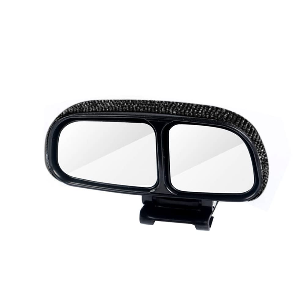 iSpchen Toter Winkel Spiegel Auto Blind Spot Spiegel Bling Kristall Rückspiegel Universal Einstellbarer Konvexer Zusatzspiegel Auto Außen Spiegel für Auto,Van,LKW,Motorrad,Schwarz von iSpchen